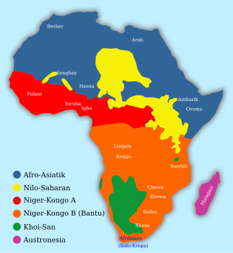 peta benua afrika
