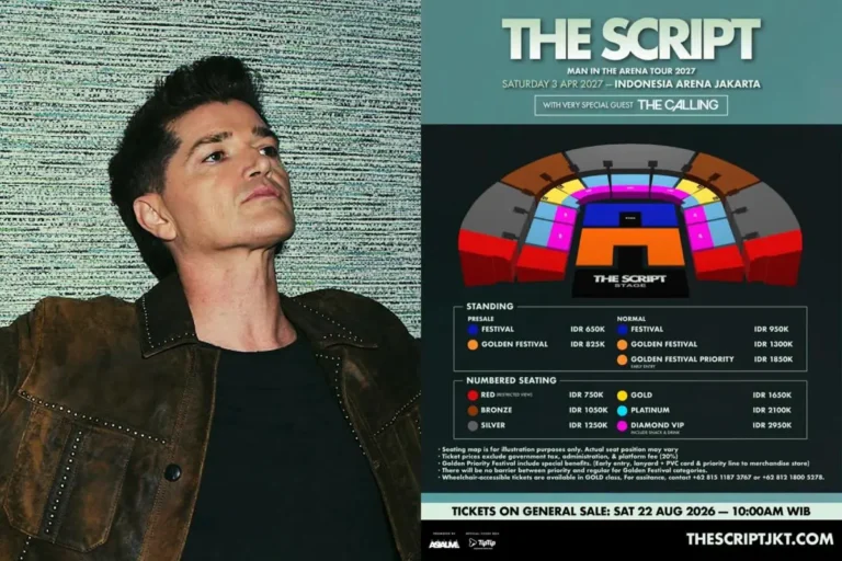 The Script konser Jakarta 2027