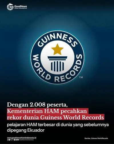 rekor dunia pendidikan HAM
