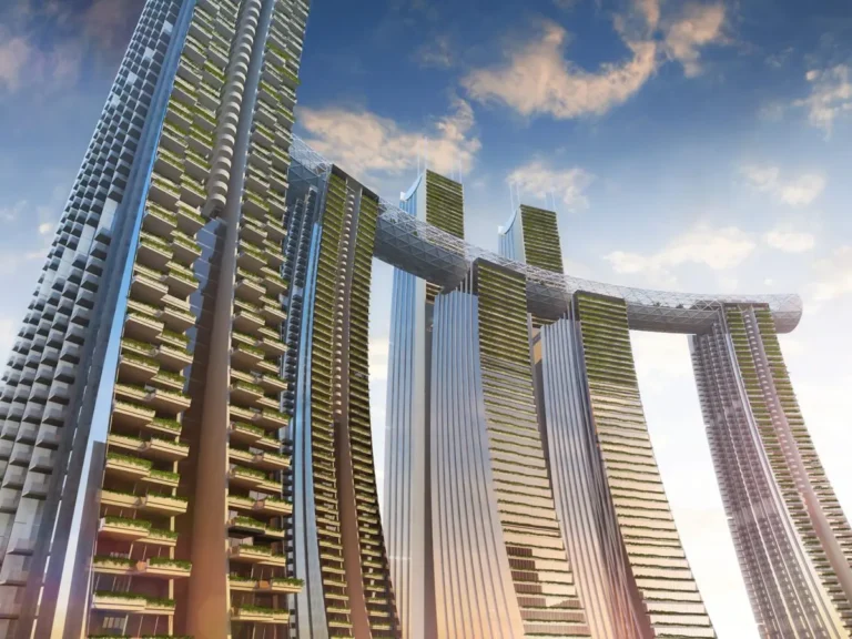 gedung pencakar langit china tiongkok