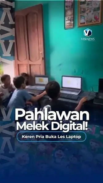 les laptop anak viral